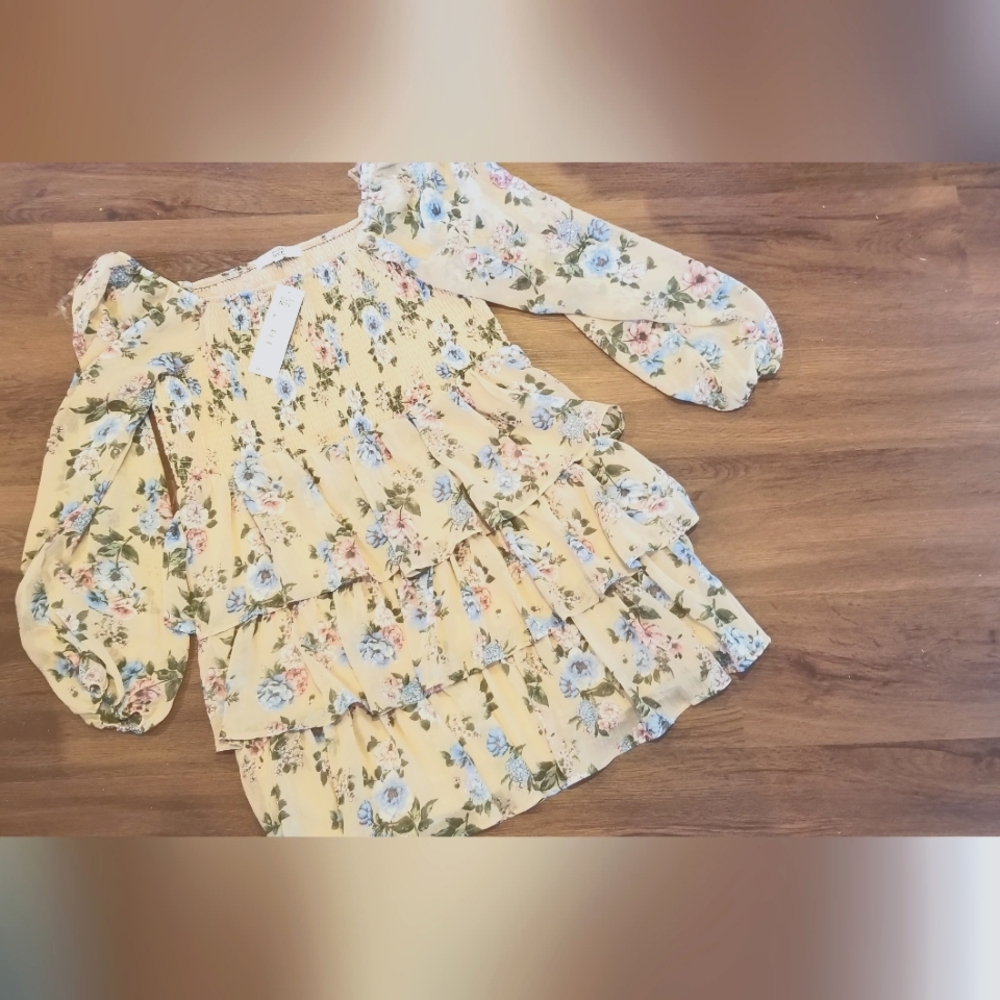 NWT Madden Girl floral ruffle dress